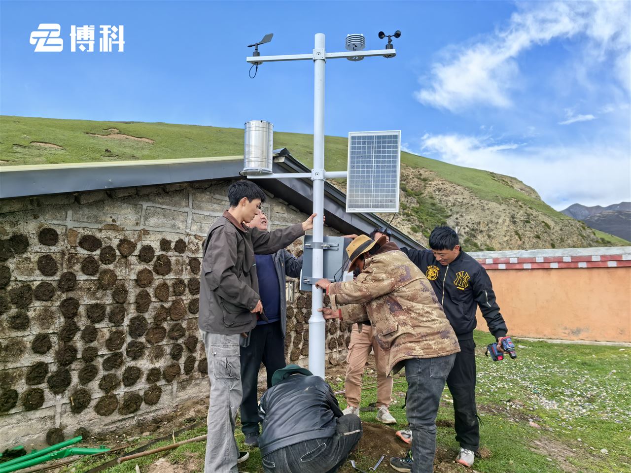 自動氣象站監測系統安裝成功，無人值守穩定運行