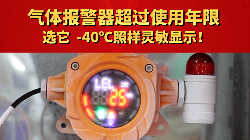 冬天氣體報(bào)警器“怕冷”怎么辦？選它，-40℃照樣靈敏顯示！