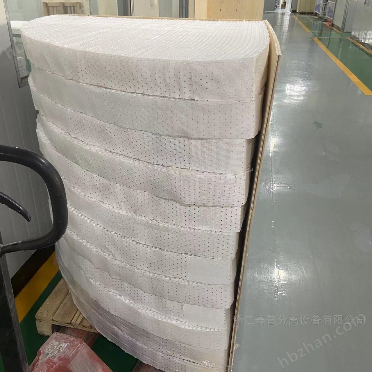 PTFE孔板波纹规整填料耐硝酸四氟波纹填料