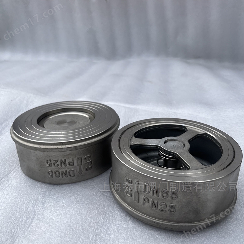 H71W不锈钢对夹式止回阀 H71W不锈钢对夹升降式止回阀