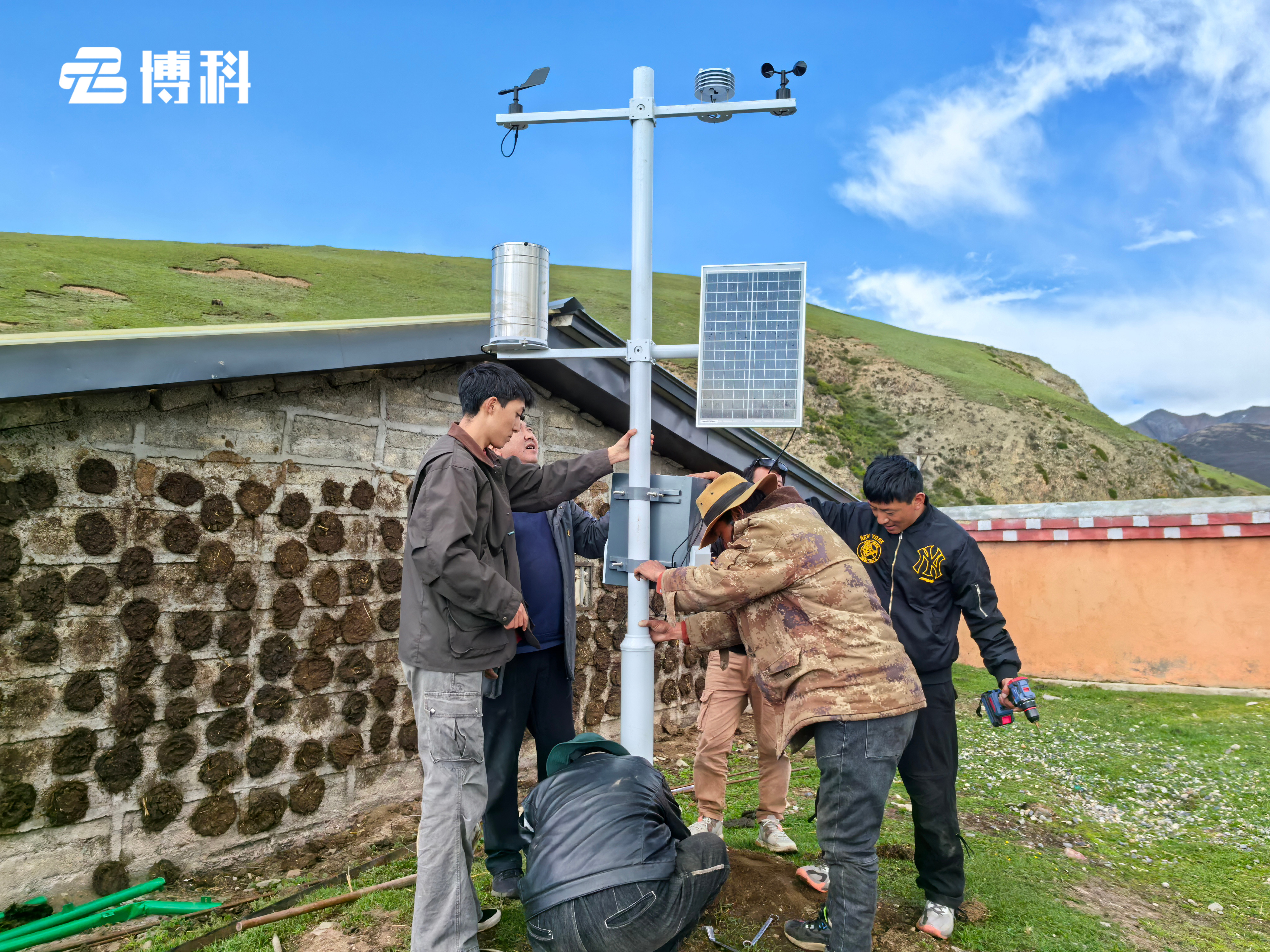 自動氣象站監測系統 自動氣象站監測系統安裝成功,無人值守穩定運行
