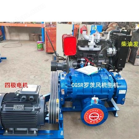 柴電兩用羅茨鼓風(fēng)機|柴油機驅(qū)動羅茨風(fēng)機