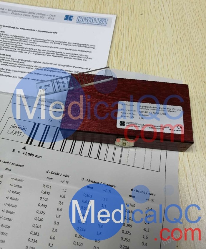 KOWOTEST双丝像质计